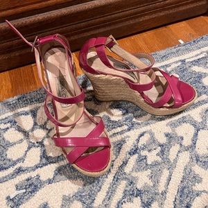 Jimmy Choo Porto Patent Espdadrille Wedge Size 39